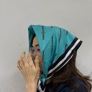Khăn lụa G-Dragon xanh
